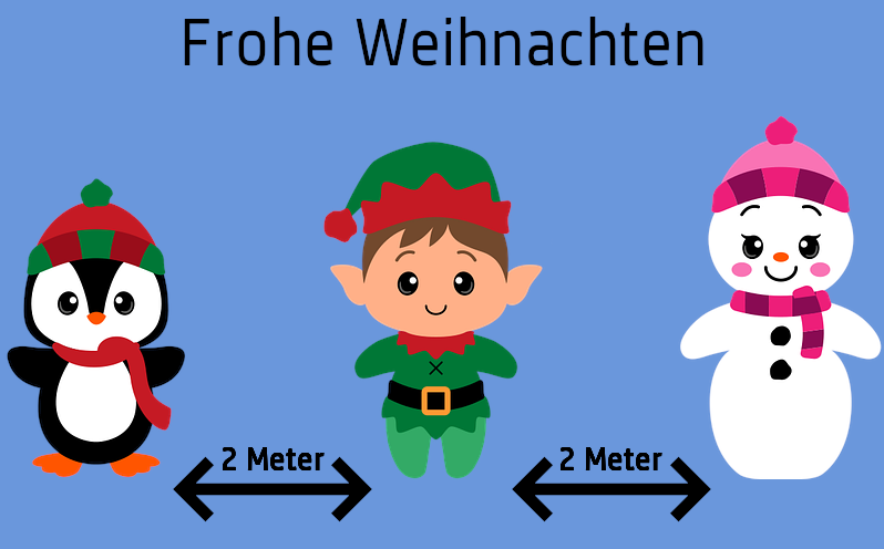 Weihnachten mit Abstand